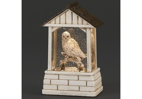  Roman Inc 5" H Lighted Shimmers Barn Owl 