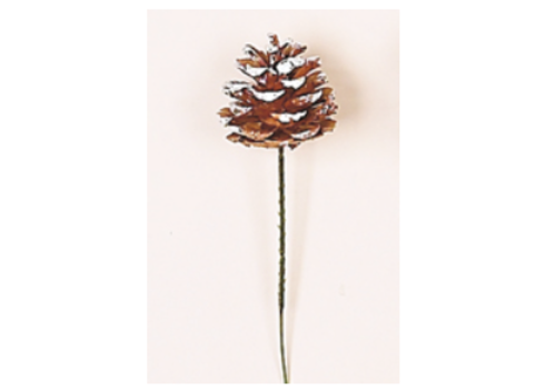  Worth Imports 3" White Tip Pine Cone Pick 