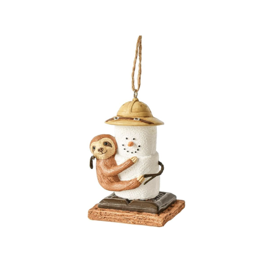 S'mores Sloth Ornament