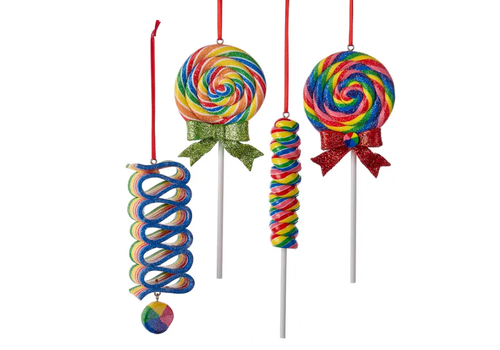  Kurt Adler Glitter Lollipop Ornament 