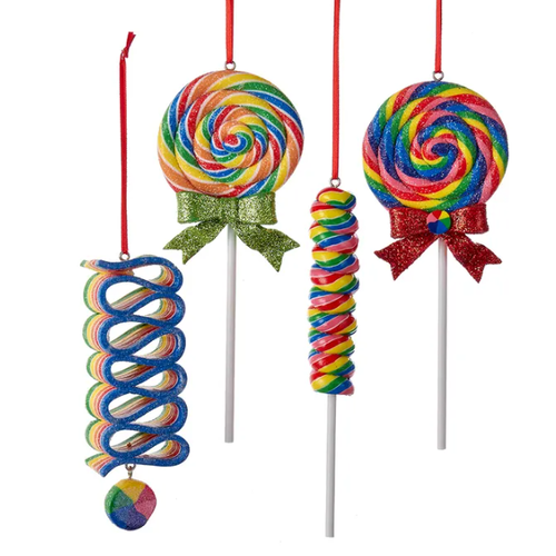  Kurt Adler Glitter Lollipop Ornament 