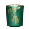 Melrose International, LLC Green Glass Candle Holder