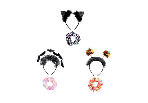  Mud Pie Halloween Headband & Scrunchie 