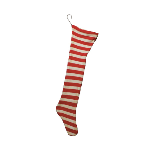  Primitives by Kathy Red And White Jumbo Stocking 