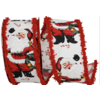 Reliant Ribbon Santa Standing Frizette Wired Edge Ribbon 2.5" wide Reliant Ribbon Santa Standing Frizette Wired Edge Ribbon 2.5" wide