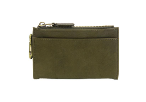  Joy Accessories Vegan Leather Bifold Wallet with Carabiner 