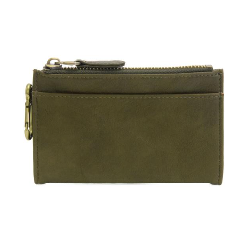  Joy Accessories Vegan Leather Bifold Wallet with Carabiner 