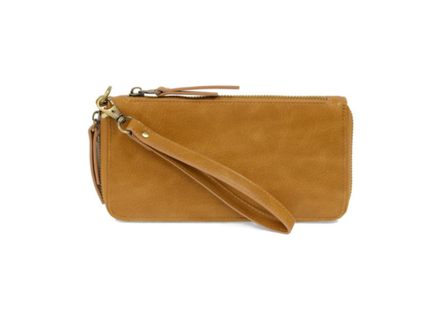  Joy Accessories Vegan Leather Zip Around Wallet Wristlet 