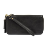 Joy Accessories Vegan Leather Zip Around Wallet Wristlet