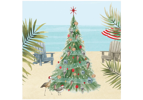  Paper Products Design Christmas Beach Beverage Napkins 