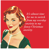 Paper Products Design Christmas Anxiety Beverage Napkins