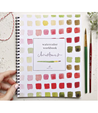 emily lex studio Christmas Watercolor Workbook