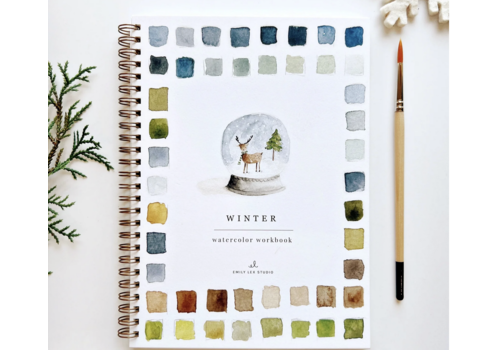  emily lex studio Winter Watercolor Workbook 