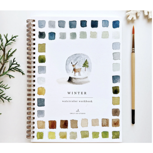  emily lex studio Winter Watercolor Workbook 