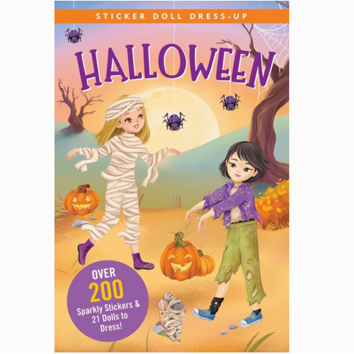  Peter Pauper Press Halloween Sticker Doll Dress-Up Book 