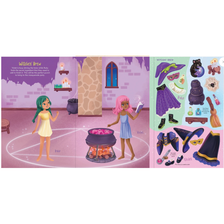 Halloween Sticker Doll Dress-Up Book