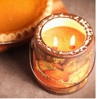 Pumpkin Pie Scented Glass Jar Candle 20 oz.