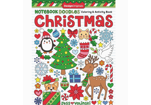  Fox Chapel Publishing Notebook Doodles Christmas - Holiday Coloring Book 