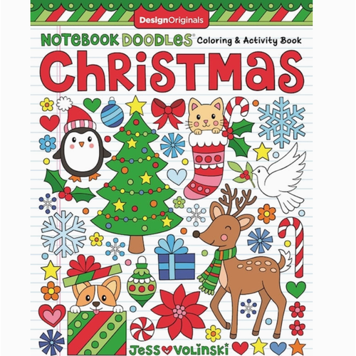  Fox Chapel Publishing Notebook Doodles Christmas - Holiday Coloring Book 