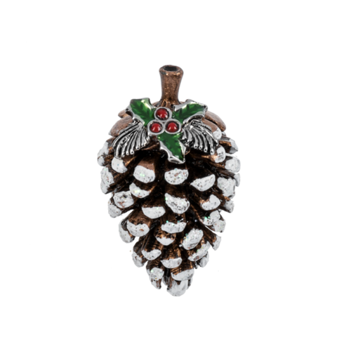  Little Winter Pinecone Charm 