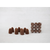 Creative Co-Op Unscented Pinecone Tealights Boxed Set of 9