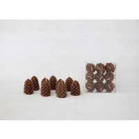 Unscented Pinecone Tealights Boxed Set of 9