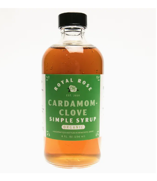 Royal Rose Syrups Cardamom Clove Organic Simple Syrup 16oz