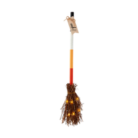 Light Up Broom Decor