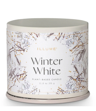 Illume Winter White Vanity Tin Candle