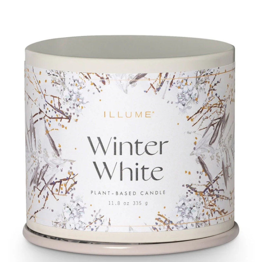 Winter White Vanity Tin Candle