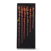 K & K Interiors Inc Box of 6 Glass Grad Sizes Red Icicle Ornaments