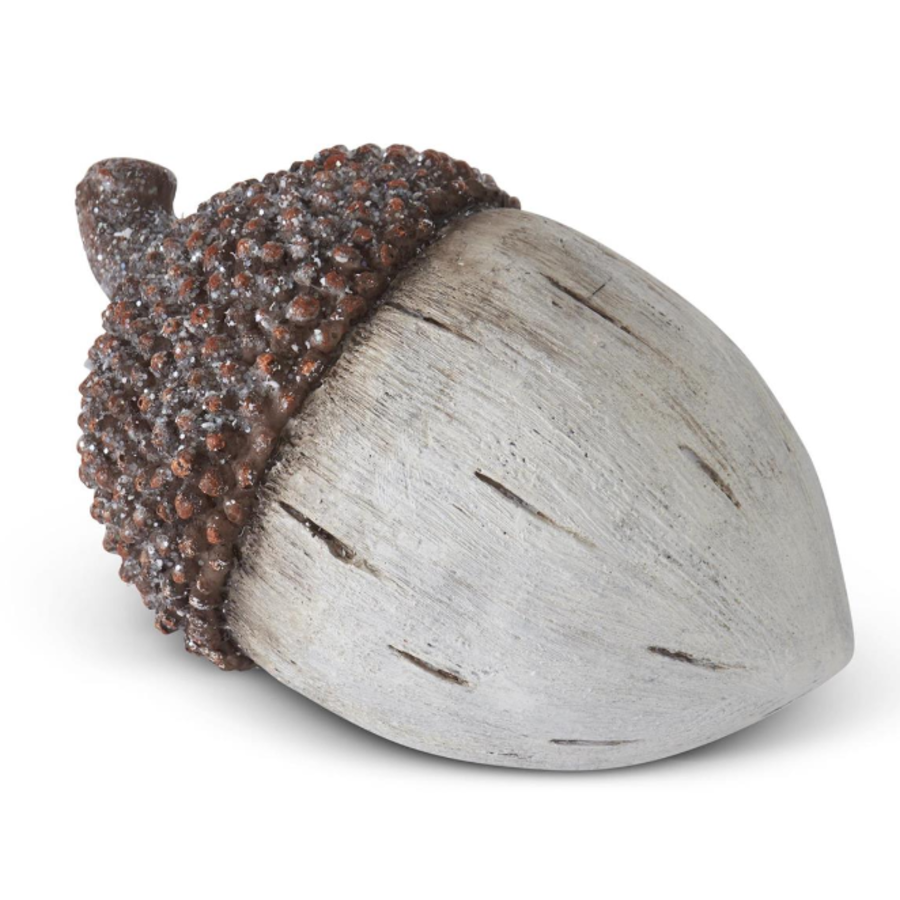 Wood Grain Acorn with Glitter Top