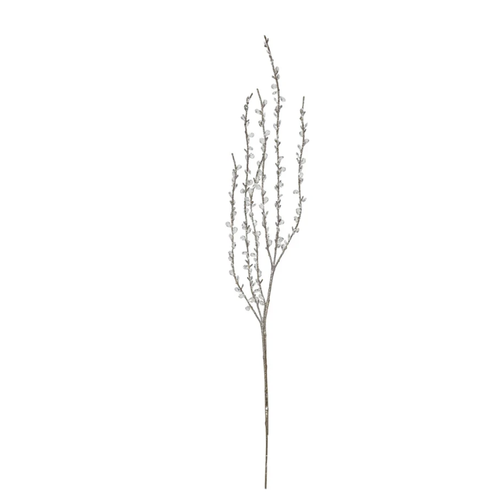  Creative Co-Op Faux Twig Spray with Acrylic Jewels & Glitter 
