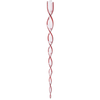 K & K Interiors Inc 21" Red & Clear Glass Spiral Icicle Ornament