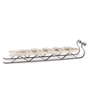 K & K Interiors Inc Metal & Cream Wood Votive C/H