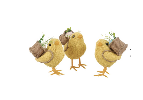  Primitives by Kathy Spring Chick with  Basket 