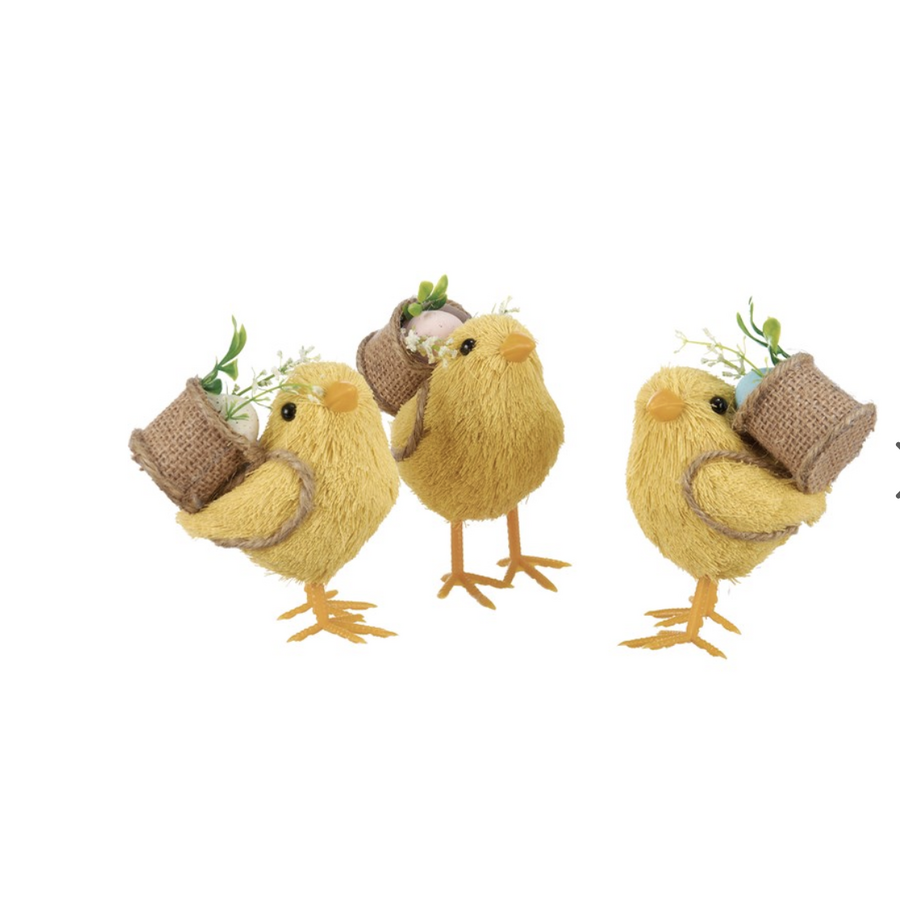 Spring Chick with  Basket