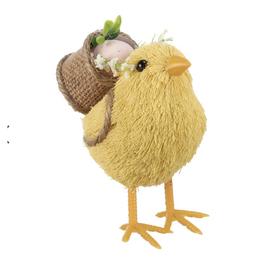Spring Chick with  Basket