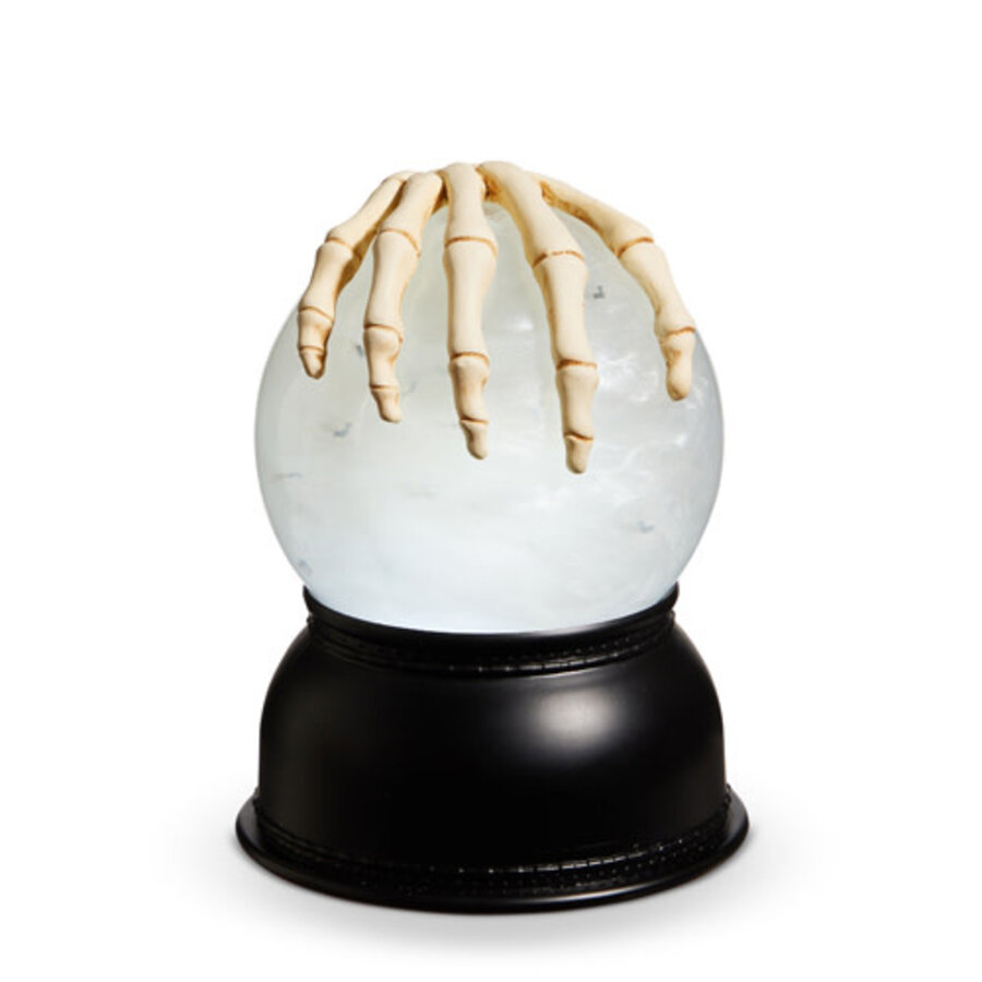 Creepy Bones Lighted Swirling Globe 5.25"