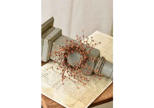 Candle Ring Heart Berries 12" Pumpkin   Candle Ring Heart Berries 12" Pumpkin