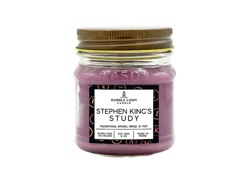  Nubble Light Candle Stephen King's Study Soy Candle 8 oz 