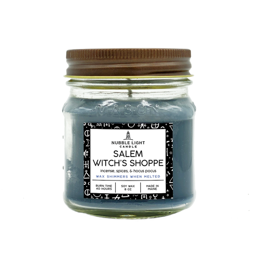  Nubble Light Candle Salem Witch's Shoppe Soy Candle 8 oz 