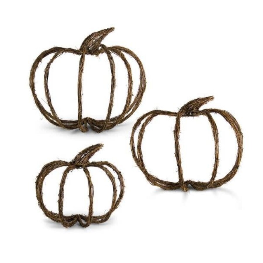 Grapevine Wall Hanging 1/2 Pumpkin
