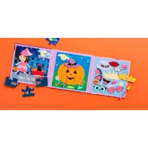  Mud Pie Dress My Pumpkin Puzzle Set Purple 