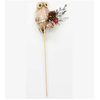 Worth Imports 3" Owl on Branch on 8" Wood Pick