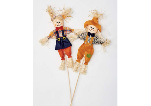  Worth Imports 10" Scarecrow on 6" Pick 