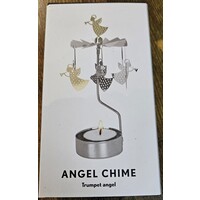 Rotary Candle Holder Trumpet Angel