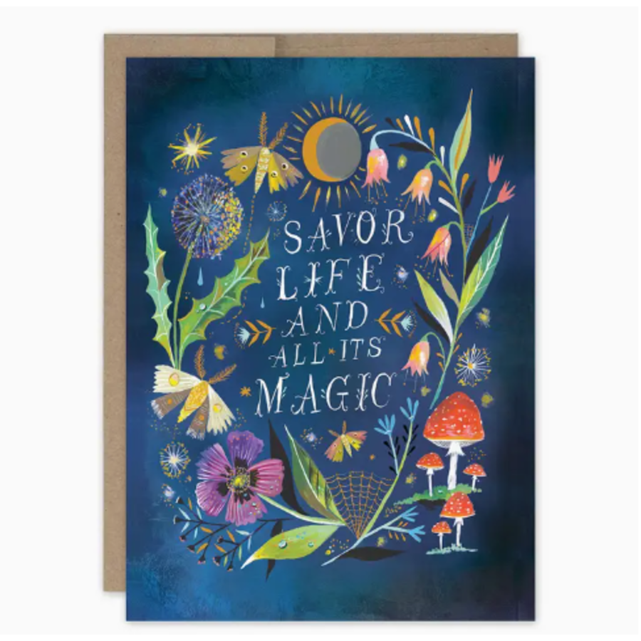 Savor Life Birthday Card