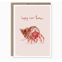 Hermit Crab New Home Card