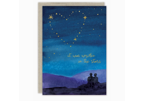  Biely & Shoaf Written in the Stars Wedding Card 